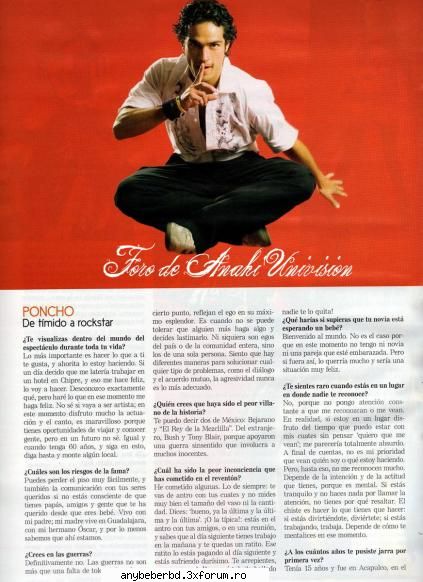 ponchito ! rbd in revista caras !!