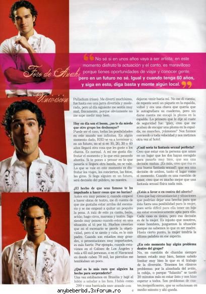 ponchis rbd in revista caras !!